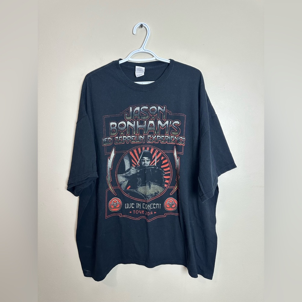 Gildan 3XL Jason Bonham Led Zeppelin Experience Graphic Band Tee Black